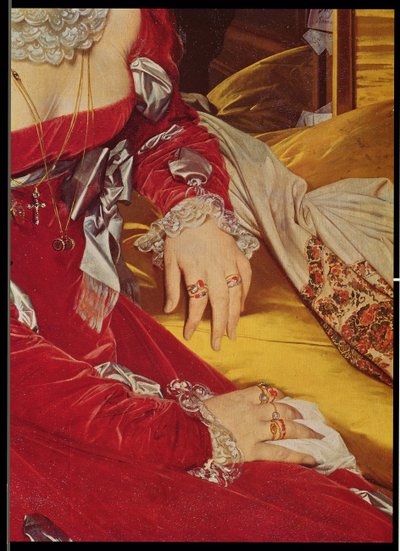 Madame de Senonnes (detail) by Jean Auguste Dominique Ingres
